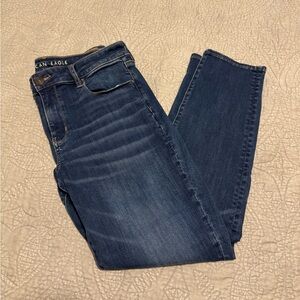 NWOT American Eagle Outfitters Next Level Stretch Dark Wash Skinny Jeans Size 14